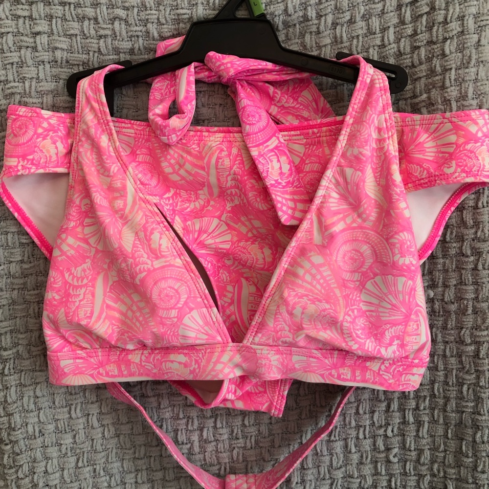 Pink vineyard vines bikini